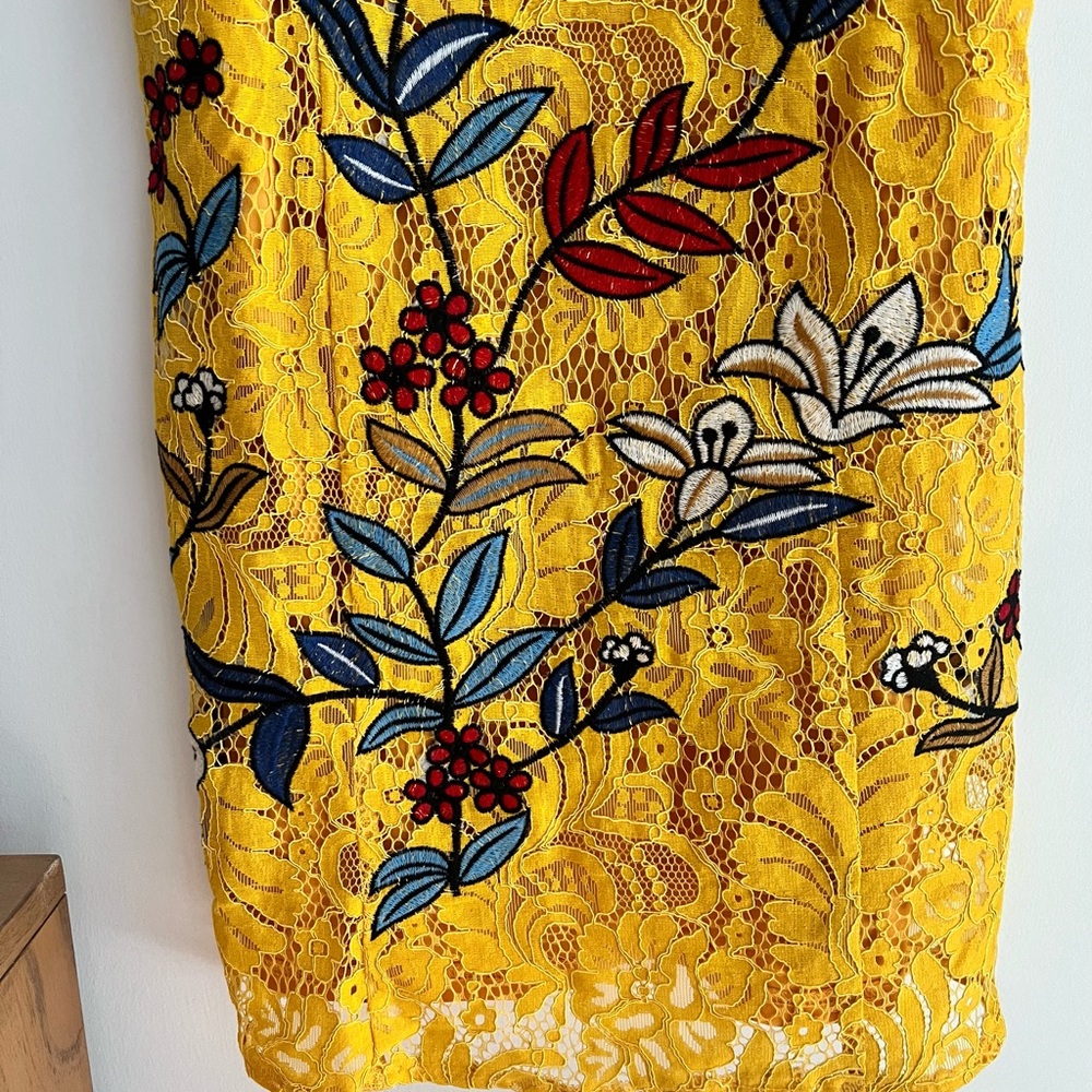 Nasty gal Floral Yellow Lace Dress - Picture 4 of 6